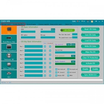 Mileage Repair and Gate way ReadWrite Authorization for CGDI Prog MB Key Programmer