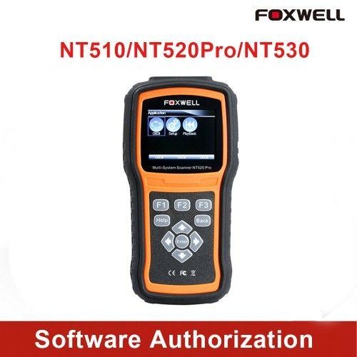 Foxwell NT510 NT520 NT530 Software Authorization Service for BenzOpelRenaultPorschePeugeot
