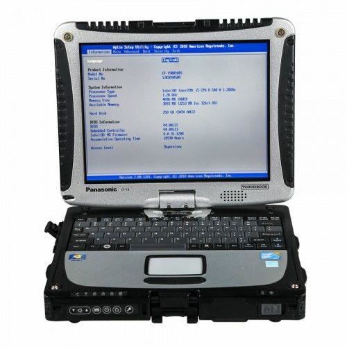 Second Hand Panasonic CF19 I5 4GB Laptop for Porsche Piwis Tester II (No HDD included)