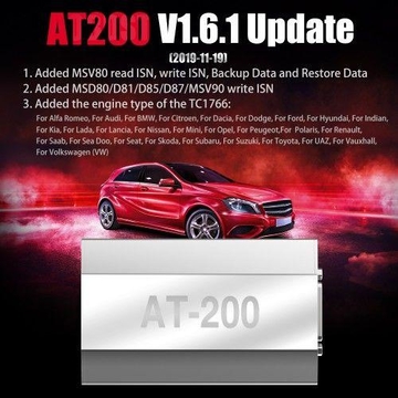 BMW AT-200 AT200 V1.7.0 ECU Programmer &amp; ISN OBD Reader Support MSV90 MSD85 MSD87 B48