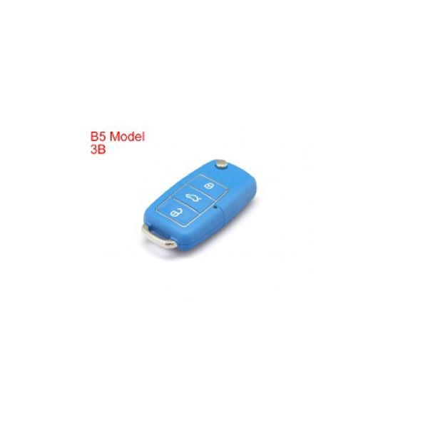 Remote Key Shell 3 Buttons With Waterproof(Blue) for Volkswagen B5 Type 5pcs/lot