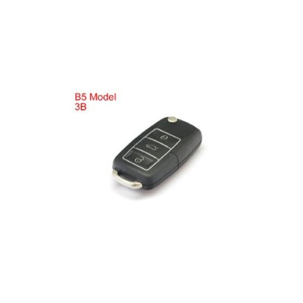 Remote Key Shell 3 Buttons With Waterproof(Black) for Volkswagen B5 Type 5pcs/lot