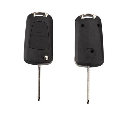 New Modified Flip Remote Key Shell 2 Button (HU46) for Opel 5pcs/lot