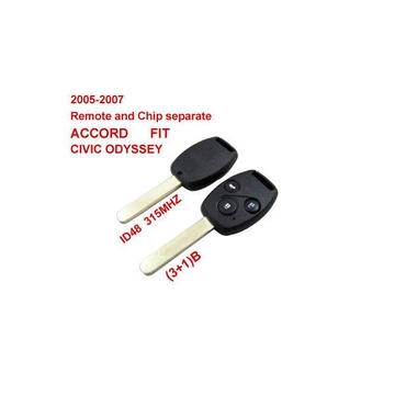 2005-2007 Remote Key 3+1 Button and Chip Separate ID:48(315MHZ) for Honda