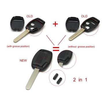 Remote Key Shell 2 Button for Honda 5pcs/lot
