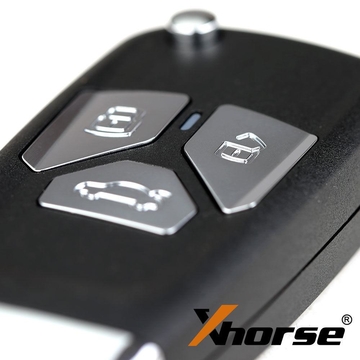 XHORSE XNAU01EN Audi Style Wireless VVDI Universal Flip Remote Key With 3/4 Button 5pcs/lot