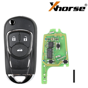 Xhorse XKBU03EN Wire Remote Key Buick Flip 3 Buttons English Version 5pcs/lot