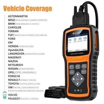 Foxwell NT530 BMW Full System Scanner with SRS, ABS, EPB, Oil Reset, DPF, SAS and Battery Registration Support BMW 2018/2019 &amp; F Chassis