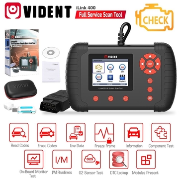 Original VIDENT iLink400 Full System Scan Tool Single Make Support ABS/SRS/EPB//DPF Regeneration/Oil Reset