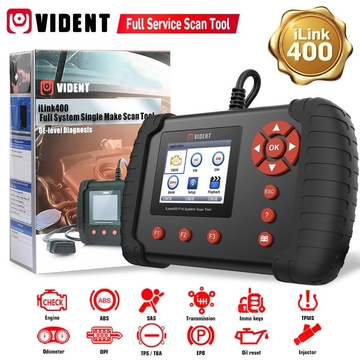 Original VIDENT iLink400 Full System Scan Tool Single Make Support ABS/SRS/EPB//DPF Regeneration/Oil Reset