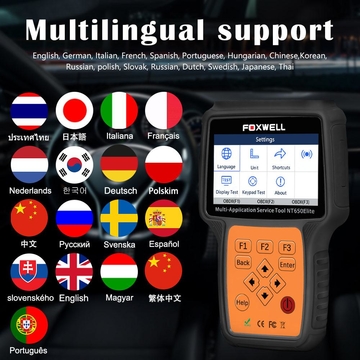 Foxwell NT650 Elite All Makes Service Tool with 25 Special Function Updated Version of NT650