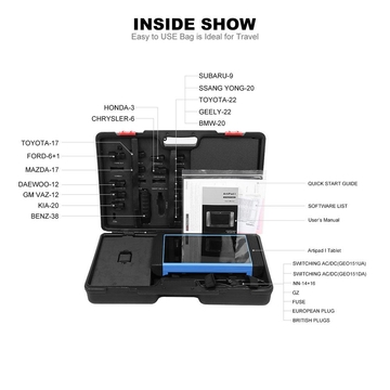 TOPDON ArtiPad I Diagnostic Tool Combination with Car ECU Coding &amp; Programming for BENZ BMW VW AUDI Ford 2 Years Free Update