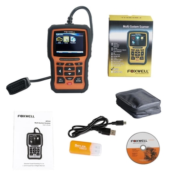 Foxwell NT510 Elite Multi-System Scanner with 1 Free Car Software+OBD Service Reset Bi-Directional Active Test