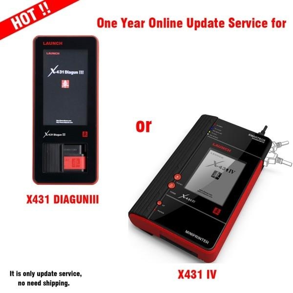 One Year Online Update Service for X431 Diagun III/X431 IV/X431 V/X431 V+