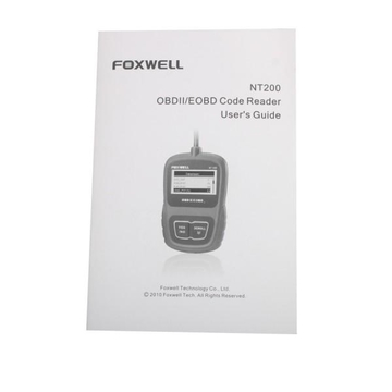 Foxwell CAN OBDII/EOBD Code Reader NT200 Support Multi-Languages and Update Free Lifetime