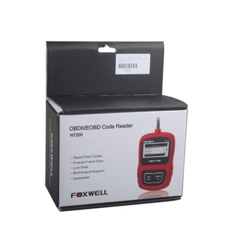 Foxwell CAN OBDII/EOBD Code Reader NT200 Support Multi-Languages and Update Free Lifetime