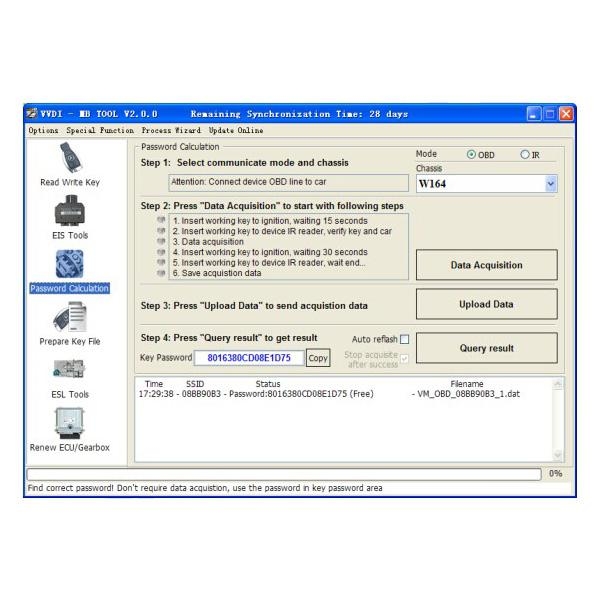 VVDI MB BGA TOOL BENZ Password Calculation Token