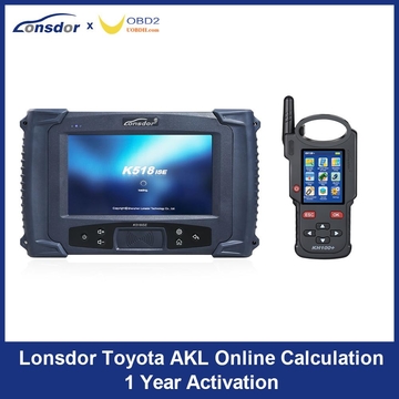 Lonsdor Toyota AKL Online Calculation 1 Year Activation for K518ISE K518S &amp; KH100+ Support Latest Toyota &amp; Lexus All Key Lost and Add Key