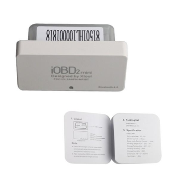 5pcs XTOOL iOBD2 Mini OBD2 EOBD Scanner Support Bluetooth 4.0 for iOS and Android