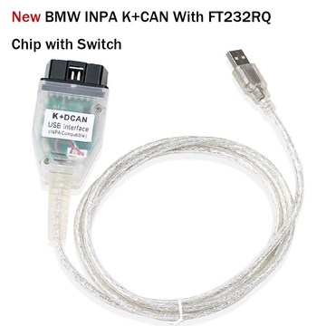 Best Quality BMW INPA K+CAN With FT232RQ Chip with Switch