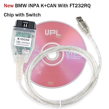 Best Quality BMW INPA K+CAN With FT232RQ Chip with Switch