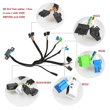 EIS ELV Test Cables for Mercedes Works Together with VVDI MB BGA TOOL and CGDI Prog MB (5-in-1)