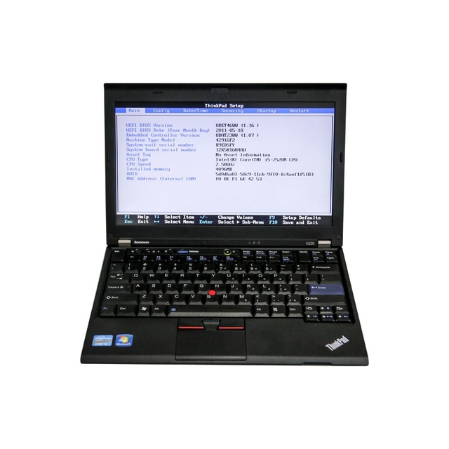 Lenovo X220 I5 CPU 1.8GHz WIFI With 4GB Memory Compatible with BENZ/BMW Software HDD