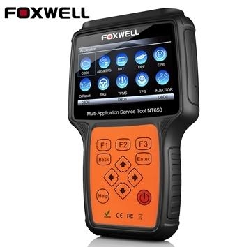 FOXWELL NT650 OBD2 Automotive Scanner Support ABS Airbag SAS EPB DPF Oil Service Reset