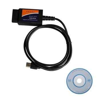 ELM327 V2.1 Scanner Software USB Plastic With FT232RQ Chip