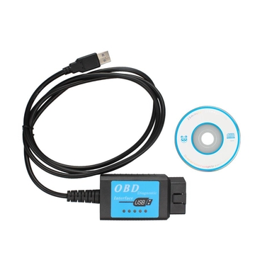 USB ELM327 V1.4 Plastic OBDII EOBD CANBUS Scanner with FT232RL Chip Software V2.1