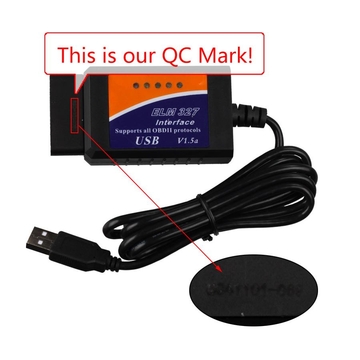 ELM327 V1.5 Plastic OBDII EOBD CANBUS Scanner Chip Without FT232RL Chip