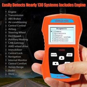 VAG506M  Code Reader Support TP-CAN and New UDS Protocol