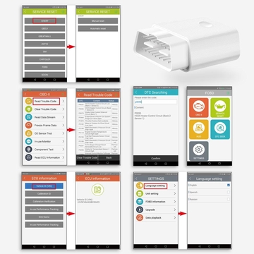 FCAR FVAG Scan Tool Full-system Diagnosis Tool Full Function OBDII Scanner for Android &amp;amp; IOS Phone