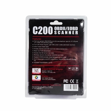 Creator C200 OBDII/EOBD Code Reader