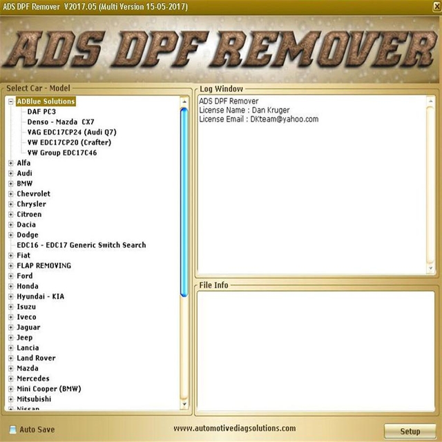 Professionale DPF+EGR REMOVER 3.0 Lambda Hotstart Flap,O2, DTC 2 Software Full 2017.5 version