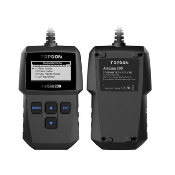 TOPDON AL200 OBD2 Scanner Car OBDII Diagnostic Tool Auto Code Reader Fault Code Read Engine Check Smog Test Turn Off IML