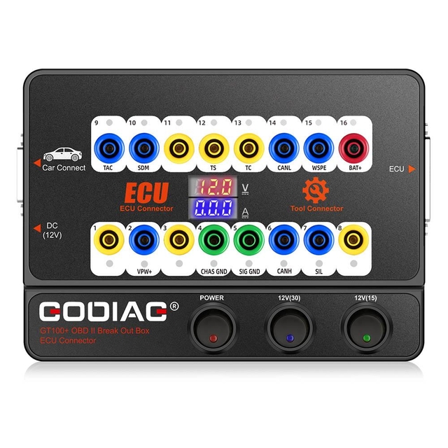 GODIAG GT100+ GT100 Pro OBDII Breakout Box with Electronic Current Display