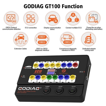 GODIAG GT100+ GT100 Pro OBDII Breakout Box with Electronic Current Display