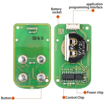 XHORSE XKXH01EN Universal Remote Key 4 Buttons for VVDI Key Tool English Version 10pcs/lot