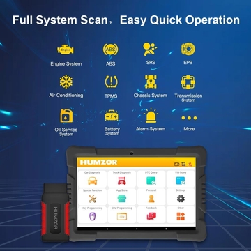 Humzor NexzDAS ND606 Plus Gasoline and Diesel Integrated  Auto Diagnosis Tool OBD2 Scanner For Both Cars And Heavy Duty Trucks