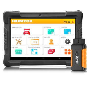 Humzor NexzDAS ND506 Plus Full Version 10 Inch Tablet Diesel Commercial Vehicles Diagnostic Tool with 10 Converters