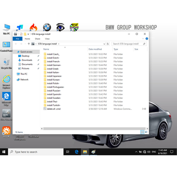 V2021.6 BMW ICOM Software HDD Win10 System ISTA-D 4.29.20 ISTA-P 3.68.0.0008 with Engineers Programming 500GB Hard Disk