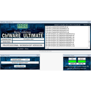 CBFWare Ultimate Pro 1 Year Full Unlimited PRO Access (365 Days) for All Mercedes Benz Workshop