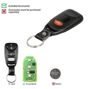 Xhorse XKHY01EN Wire Remote Key Hyundai 3+1 Buttons English Version 5pcs/lot