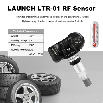 LAUNCH LTR-01 RF Sensor 315MHz &amp;amp; 433MHz TPMS Sensor Tool Metal &amp;amp; Rubber Free Shipping
