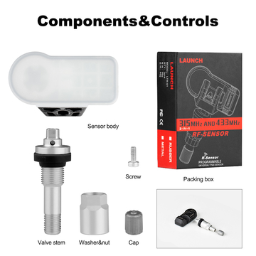 LAUNCH LTR-01 RF Sensor 315MHz &amp;amp; 433MHz TPMS Sensor Tool Metal &amp;amp; Rubber Free Shipping