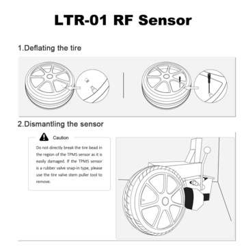 LAUNCH LTR-01 RF Sensor 315MHz &amp;amp; 433MHz TPMS Sensor Tool Metal &amp;amp; Rubber Free Shipping