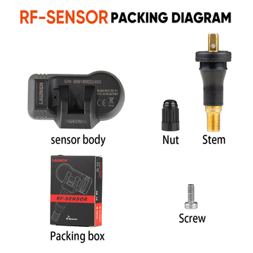 4pcs LAUNCH LTR-01 RF Sensor 315MHz &amp;amp; 433MHz TPMS Sensor Tool Metal &amp;amp; Rubber Free Shipping