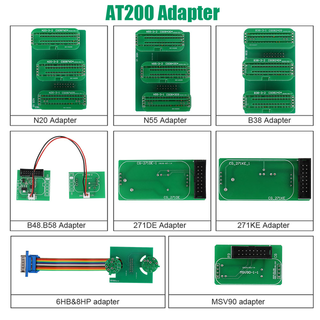 AT200 FC200 New Adapters Set No Need Disassembly including 6HP &amp;amp; 8HP / MSV90 / N55 / N20 / B48/ B58/ B38 etc