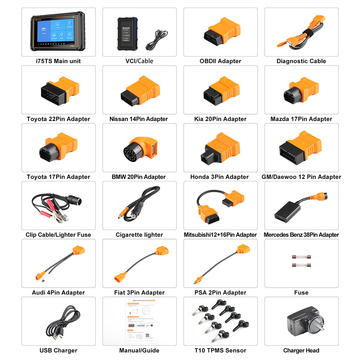 Foxwell i75TS Premier Diagnostic Tool with 35 Service Reset Functions Support TPMS Programming and Online Programming